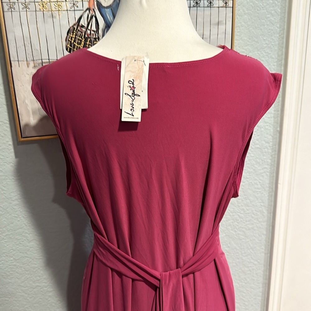 Love Squared • Berry Color Maxi Dress • Sz 2X • NWT! - Picture 7 of 15